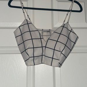 White Fashion Nova Cropped tank